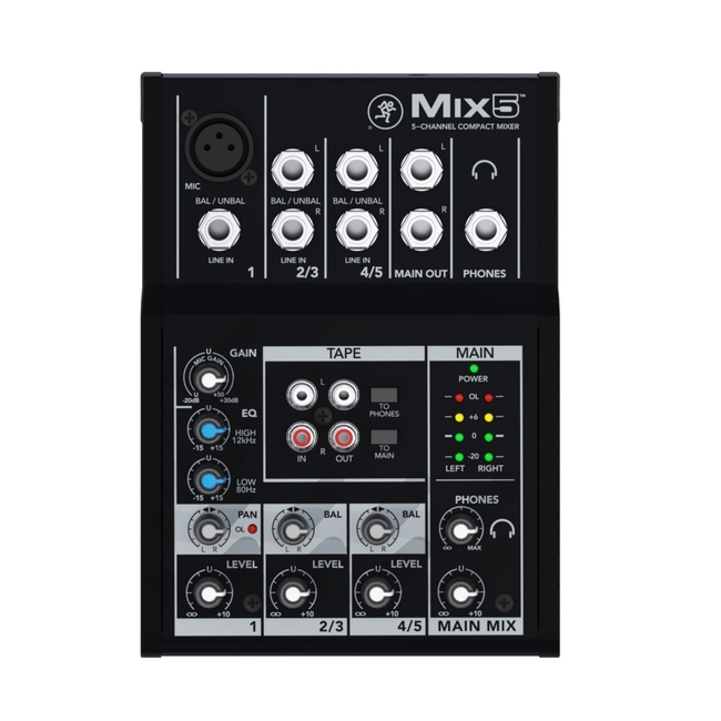 Mackie Mix5 - 1 mic 2 stereo