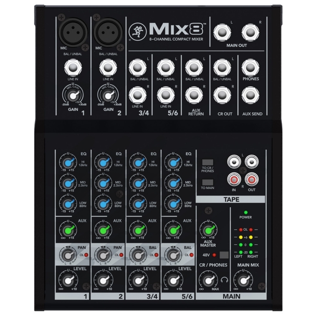 Mackie Mix8 - 2 mic 2 stereo