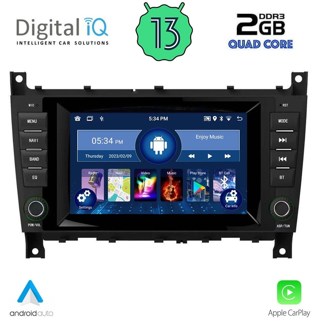 DIGITAL IQ MSD 093_CPA (7" DECK) MULTIMEDIA for MERCEDES C (W203) mod. 2004-2008