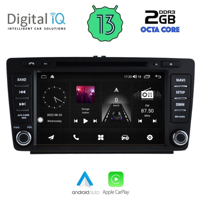 DIGITAL IQ MSF 305_CPA (8” DECK) MULTIMEDIA for SKODA OCTAVIA mod. 2005-2012