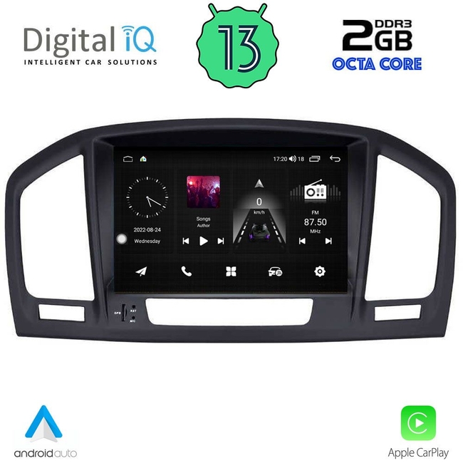 DIGITAL IQ MSF 314_CPA (8” DECK) MULTIMEDIA for OPEL INSIGNIA mod. 2008-2013 – SAAB 9.5 mod. 2006-2012