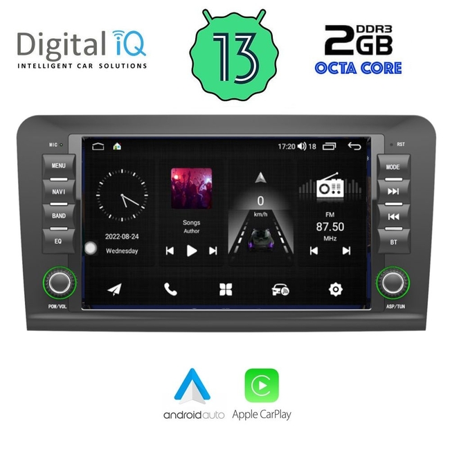 DIGITAL IQ MSF 316_CPA (8" DECK) MULTIMEDIA for MERCEDES ML (W164) – GL (X164) mod. 2005-2012