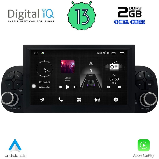 DIGITAL IQ MSF 323_CPA (7" DECK) MULTIMEDIA for FIAT PANDA mod. 2012-2021