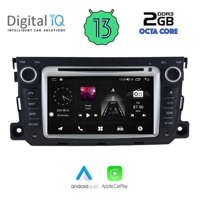 DIGITAL IQ MSF 387_CPA (7” DECK) MULTIMEDIA for SMART (451) mod. 2010-2015