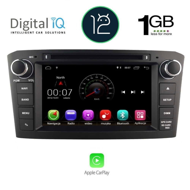 DIGITAL IQ MSM 125_CP (7” DVD) MULTIMEDIA OEM TOYOTA AVENSIS (T25) mod. 2003-2008