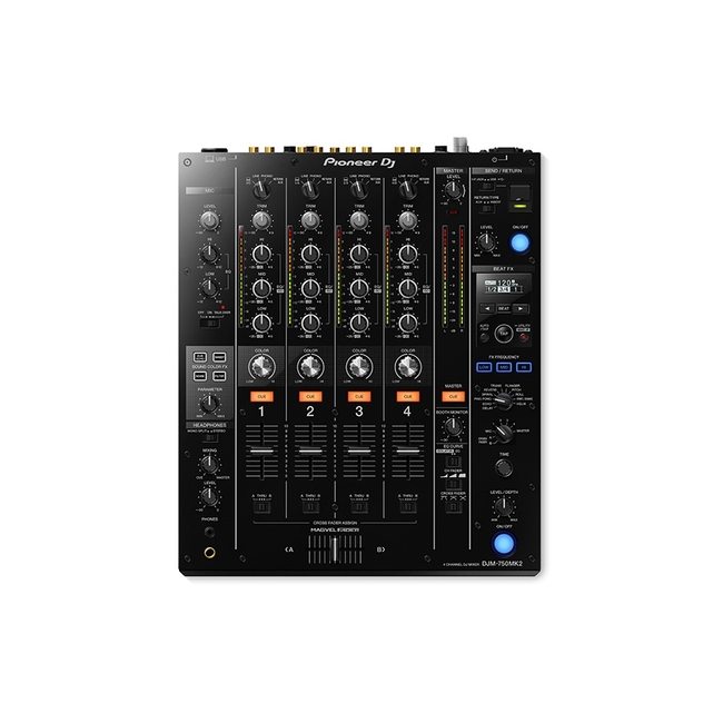 Pioneer DJM-750MK2 Black - 4ch - USB (4573201240842)