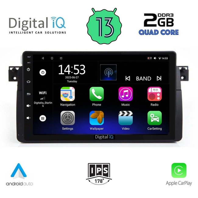 DIGITAL IQ RSB 2042_CPA (9inc) MULTIMEDIA TABLET for BMW E46 mod. 1998-2005