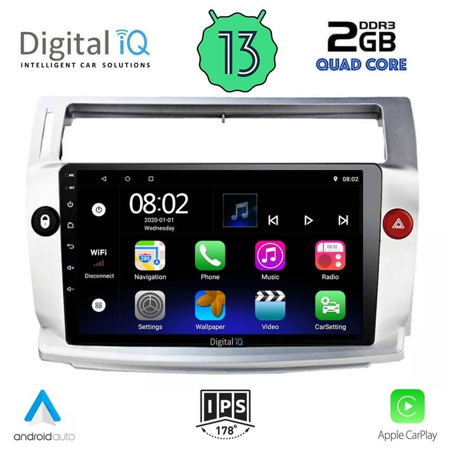 DIGITAL IQ RSB 2084_CPA (9inc) MULTIMEDIA TABLET for CITROEN C4  mod. 2004-2011