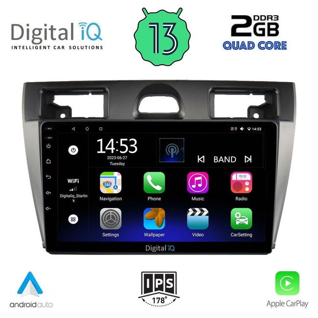 DIGITAL IQ RSB 2153_CPA (9inc) MULTIMEDIA TABLET for FORD FIESTA mod. 2005-2008