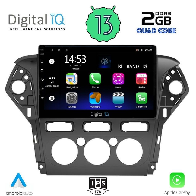 DIGITAL IQ RSB 2163_CPA A/C (10inc)  MULTIMEDIA TABLET for FORD MONDEO mod. 2011-2013