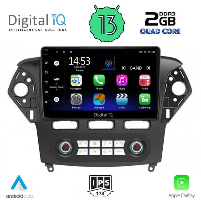 DIGITAL IQ RSB 2163_CPA CLIMA (10inc) MULTIMEDIA TABLET for FORD MONDEO mod. 2011-2013