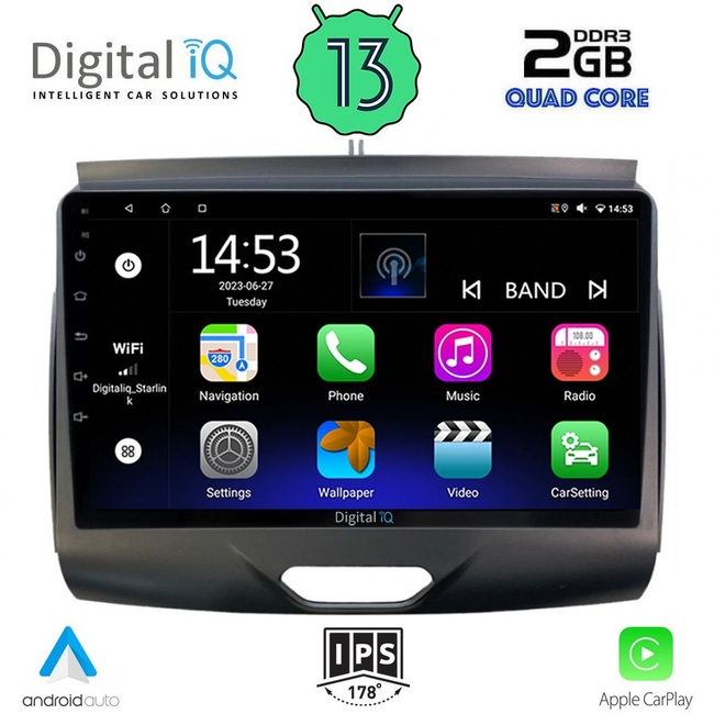 DIGITAL IQ RSB 2172_CPA (9inc) MULTIMEDIA TABLET for FORD RANGER mod. 2015-2018