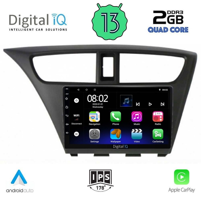 DIGITAL IQ RSB 2190_CPA (9inc) MULTIMEDIA TABLET for HONDA CIVIC  mod. 2012-2016