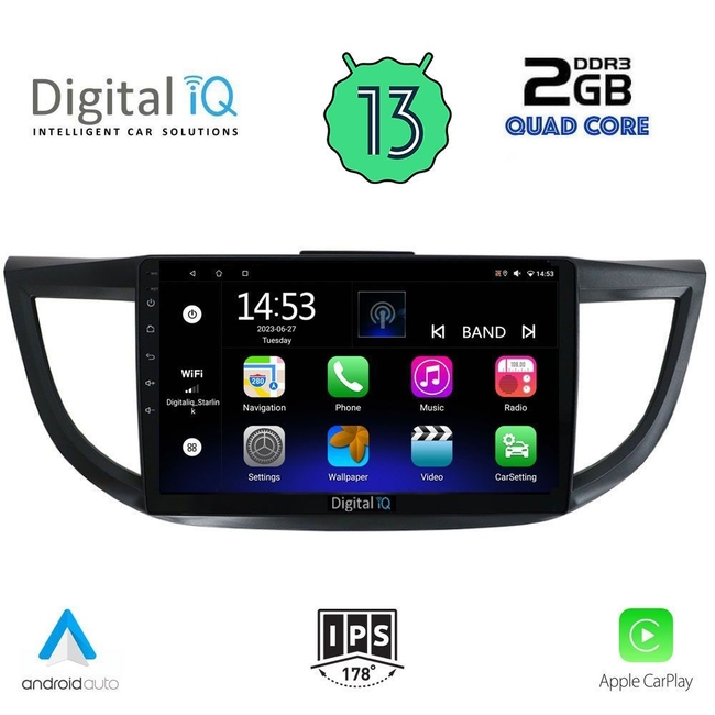 DIGITAL IQ RSB 2198_CPA (10inc) MULTIMEDIA TABLET for HONDA CRV mod. 2013-2017