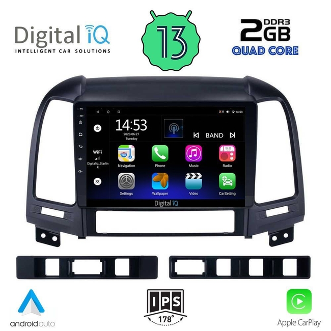 DIGITAL IQ RSB 2239_CPA (9inc) MULTIMEDIA TABLET for HYUNDAI SANTA FE  mod. 2005-2013