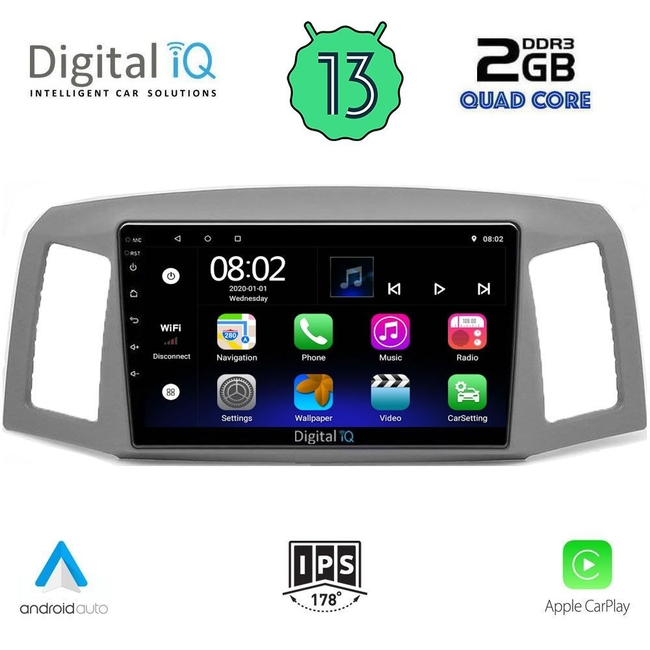 DIGITAL IQ RSB 2281_CPA (10inc) MULTIMEDIA TABLET for JEEP GRAND CHEROKEE mod. 2005-2007