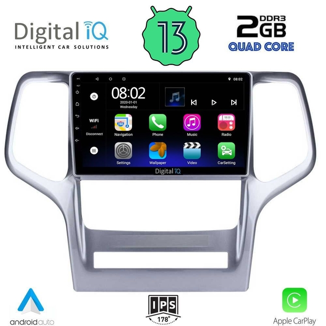 DIGITAL IQ RSB 2282_CPA (9inc) MULTIMEDIA TABLET for JEEP GRAND CHEROKEE mod. 2011-2014