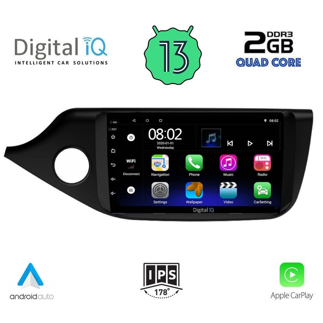 DIGITAL IQ RSB 2302_CPA (9inc) MULTIMEDIA TABLET for KIA CEED  mod. 2012-2018