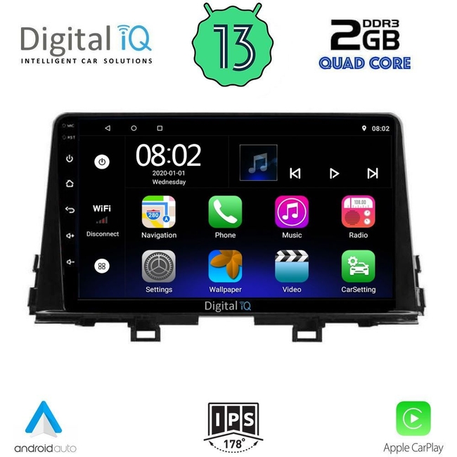 DIGITAL IQ RSB 2309_CPA (9inc) MULTIMEDIA TABLET for KIA PICANTO mod. 2017-2021