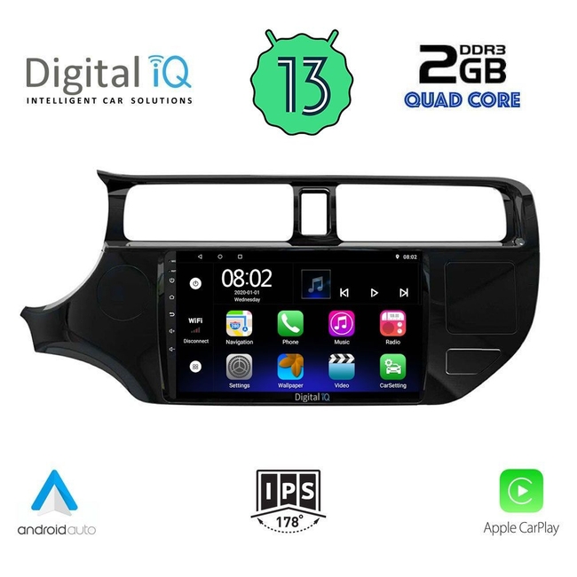 DIGITAL IQ RSB 2314_CPA (9inc) MULTIMEDIA TABLET for KIA RIO mod. 2012-2015