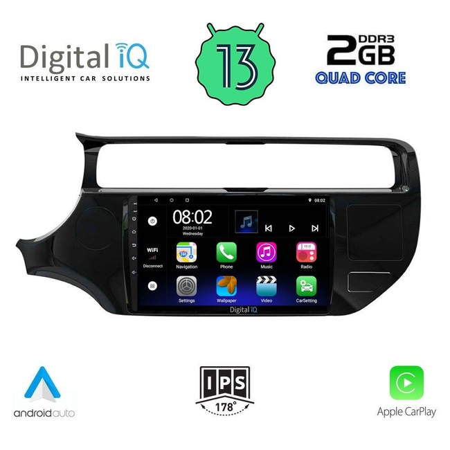 DIGITAL IQ RSB 2315_CPA (9inc) MULTIMEDIA TABLET for KIA RIO mod. 2015-2018