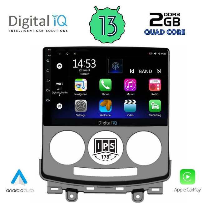 DIGITAL IQ RSB 2370_CPA (9inc) MULTIMEDIA TABLET for MAZDA 5  mod. 2004-2010