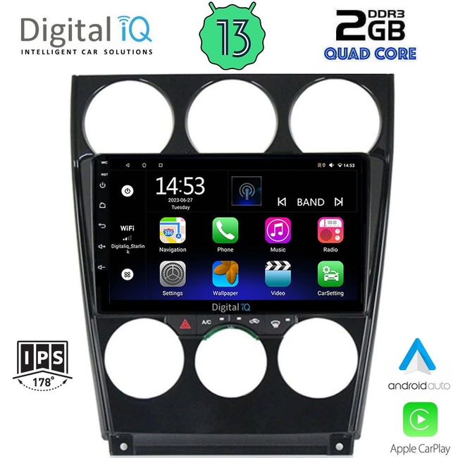 DIGITAL IQ RSB 2375_CPA (9inc) MULTIMEDIA TABLET for MAZDA 6 (FACELIFT) mod. 2005-2008