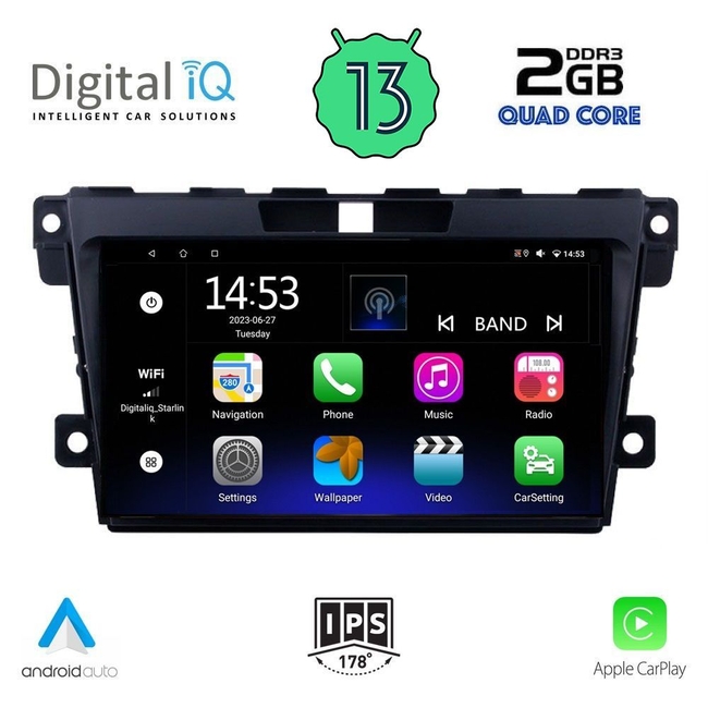 DIGITAL IQ RSB 2389_CPA (9inc) MULTIMEDIA TABLET for MAZDA CX7  mod. 2006-2012