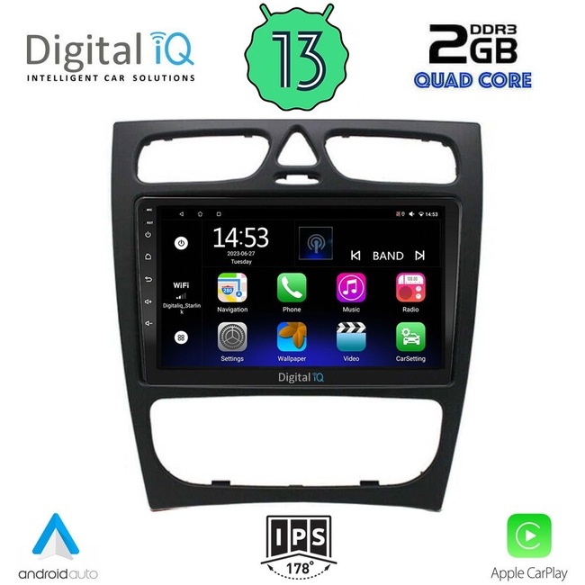 DIGITAL IQ RSB 2402_CPA (9inc) MUTIMEDIA TABLET for MERCEDES C (W203) mod. 1999-2004