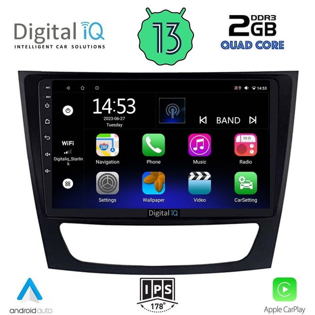 DIGITAL IQ RSB 2408_CPA (9inc) MULTIMEDIA TABLET for MERCEDES E (W211) – CLS (W219) mod. 2003-2009