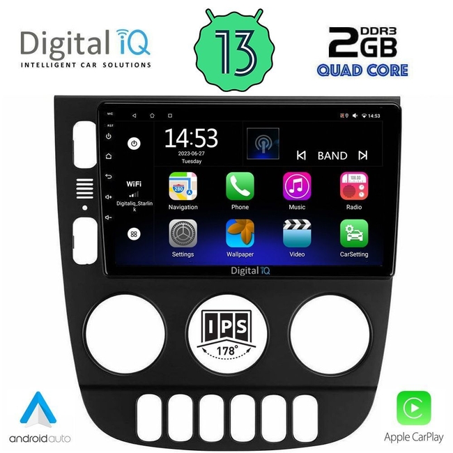 DIGITAL IQ RSB 2413_CPA (9inc) MULTIMEDIA TABLET for MERCEDES ML (W163) mod. 2002-2005