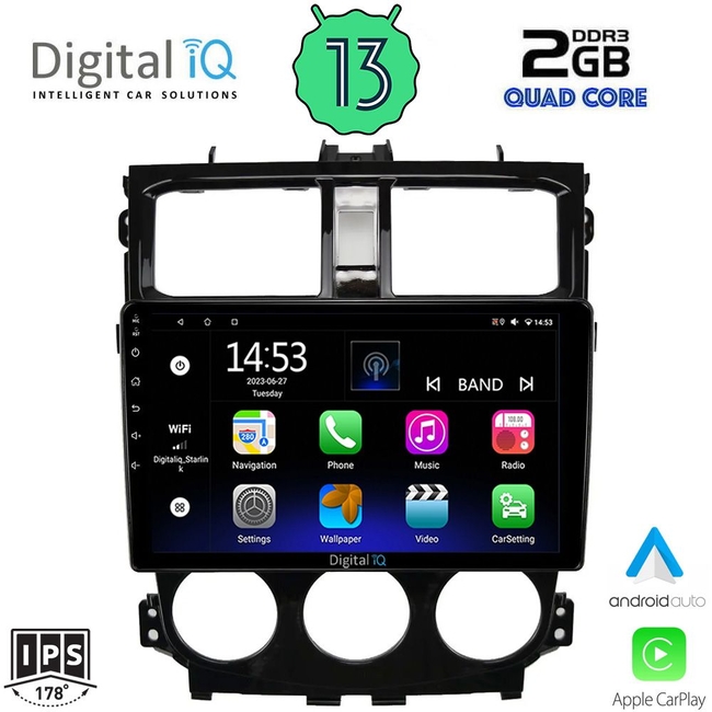 DIGITAL IQ RSB 2435_CPA (9inc) MULTIMEDIA TABLET for MITSUBISHI COLT mod. 2013-2023