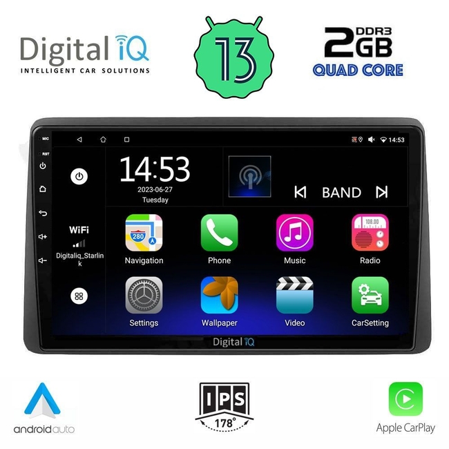 DIGITAL IQ RSB 2450_CPA (10inc) MULTIMEDIA TABLET for NISSAN NAVARA D22 mod. 1998-2004