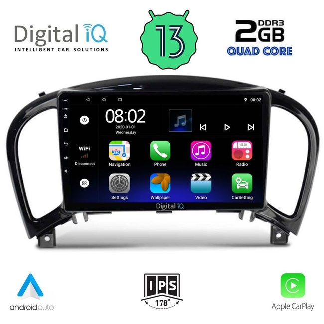 DIGITAL IQ RSB 2452_CPA (9inc) MULTIMEDIA TABLET for NISSAN JUKE mod. 2009-2020