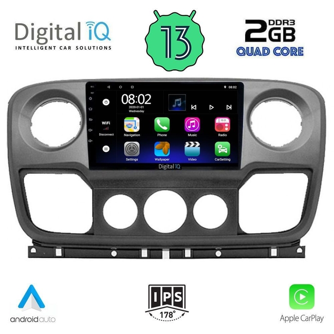 DIGITAL IQ RSB 2463_CPA (10inc) MULTIMEDIA TABLET for NISSAN NV400 - OPEL MOVANO - RENAULT MASTER mod. 2010-2020