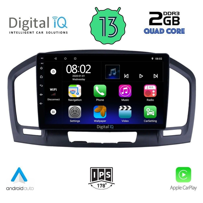 DIGITAL IQ RSB 2491_CPA (9inc) MULTIMEDIA TABLET for OPEL INSIGNIA mod.2008-2013