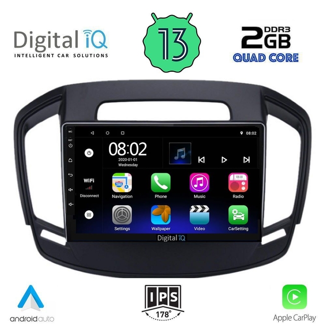 DIGITAL IQ RSB 2492_CPA (9inc) MULTIMEDIA TABLET for OPEL INSIGNIA mod. 20142017