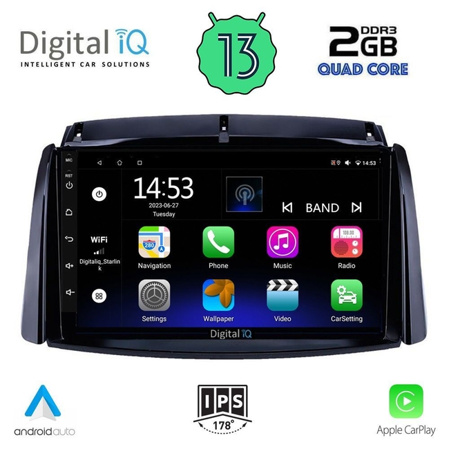 DIGITAL IQ RSB 2551_CPA (9inc) MULTIMEDIA TABLET for RENAULT KOLEOS mod. 2006-2016