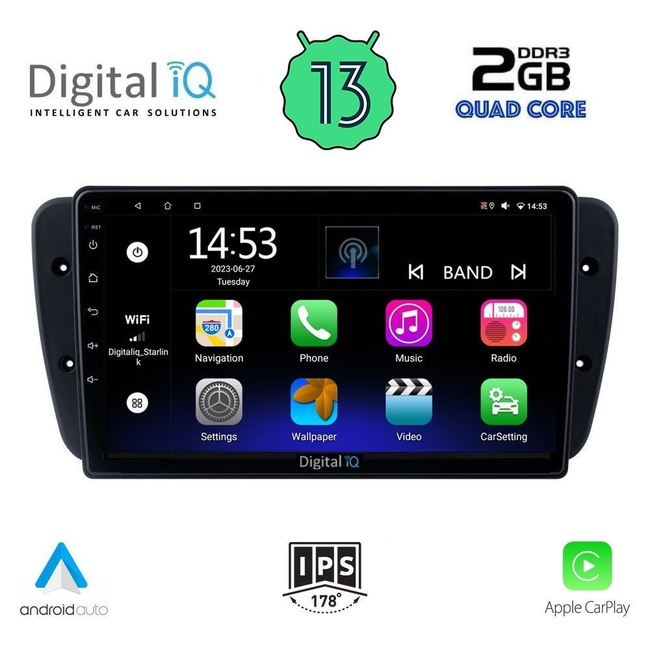 DIGITAL IQ RSB 2571_CPA (9inc) MULTIMEDIA TABLET for SEAT IBIZA mod. 2008-2015