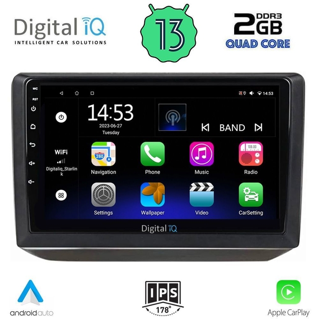 DIGITAL IQ RSB 2581_CPA (10inc) MULTIMEDIA TABLET for SKODA FABIA mod. 2008-2014