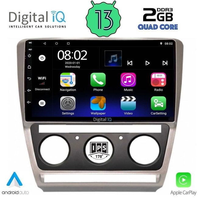 DIGITAL IQ RSB 2595_CPA (10inc) MULTIMEDIA TABLET for SKODA OCTAVIA 5 mod. 2005-2012