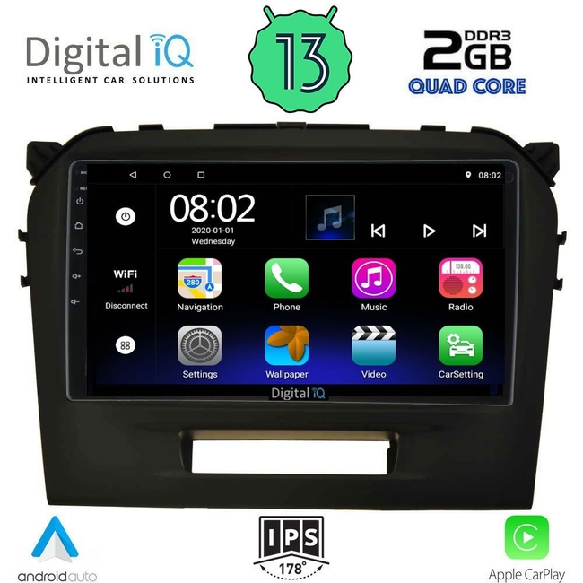 DIGITAL IQ RSB 2697_CPA (9inc) MULTIMEDIA TABLET for SUZUKI VITARA mod. 2016-2022