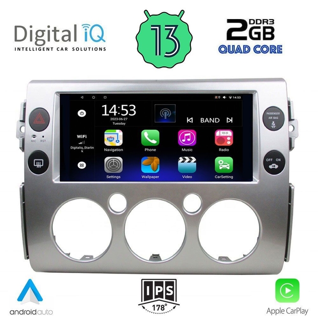 DIGITAL IQ RSB 2717_CPA (9inc) MULTIMEDIA TABLET for TOYOTA FJ CRUISER mod. 2007-2013