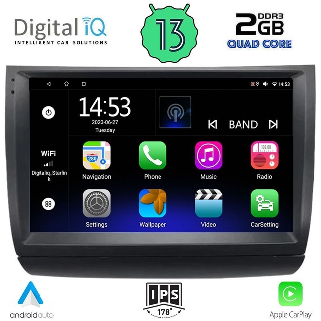 DIGITAL IQ RSB 2728_CPA (9inc) MULTIMEDIA TABLET for TOYOTA PRIUS mod. 2003-2009