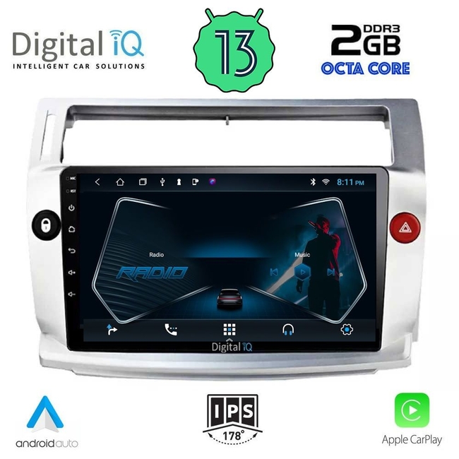 DIGITAL IQ RTC 5084_CPA (9inc) MULTIMEDIA TABLET for CITROEN C4  mod. 2004-2011