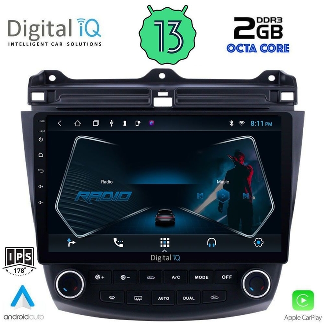 DIGITAL IQ RTC 5182_CPA (10inc) MULTIMEDIA TABLET for HONDA ACCORD mod. 2003-2007