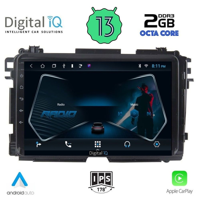 DIGITAL IQ RTC 5201_CPA (9inc) MULTIMEDIA TABLET for HONDA HRV mod. 2015-2021