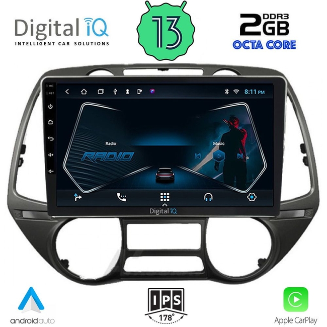 DIGITAL IQ RTC 5226_CPA  (9inc) MULTIMEDIA TABLET for HYUNDAI i20 mod. 2008-2013