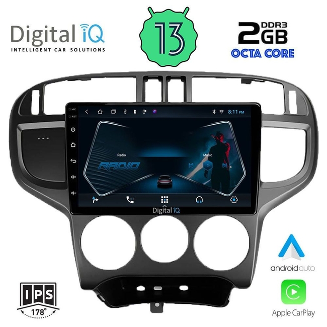 DIGITAL IQ RTC 5240_CPA (9inc) MULTIMEDIA TABLET for HYUNDAI MATRIX mod. 2001-2010