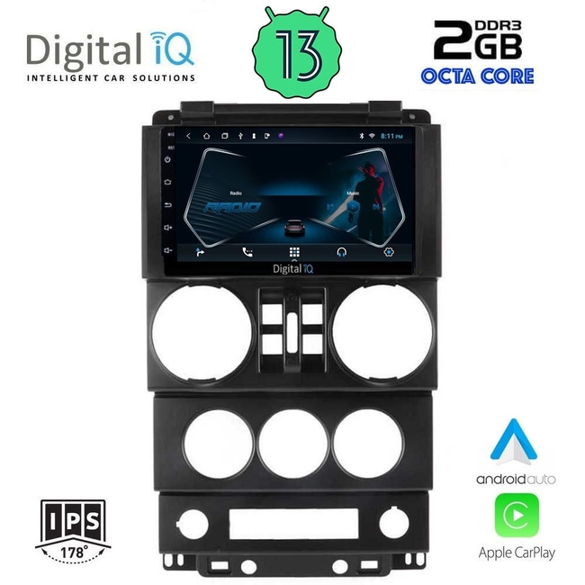 DIGITAL IQ RTC 5294_CPA (9inc) MULTIMEDIA TABLET for JEEP WRANGLER  mod. 2006-2011